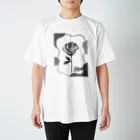 Pixel PeaceのRose　Monotone Regular Fit T-Shirt