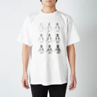 森口慶一　絵画グッズ　の色鉛筆画『フンボルトペンギン』 スタンダードTシャツ