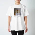 3dogs_1catの眉毛猫 Regular Fit T-Shirt
