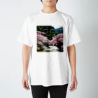 Ryu76 shopの日本の風景 春 Regular Fit T-Shirt