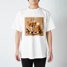 dcgnori／ワンコ画像の柴犬、縄文☆彡古代くん スタンダードTシャツ