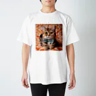 ETONAのお洒落な猫ちゃん（蝶ネクタイシリーズ02） スタンダードTシャツ