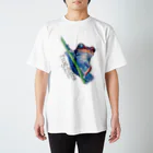 引田玲雄 / Reo Hikitaのカエルメイト(Frog-mates)より「ホシゾラアカガエル」 スタンダードTシャツ