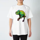爬虫類Ｔのエボシカメレオン Regular Fit T-Shirt