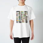 No Fishing No Life のルアーコレクション2 スタンダードTシャツ