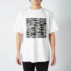 No Fishing No Life のルアーコレクション3ルアー スタンダードTシャツ