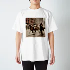 うまうまのclassic horse スタンダードTシャツ