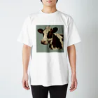 NUDE_PEU_IMPORTEのモダン　ホルスタインB Regular Fit T-Shirt
