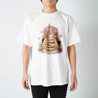 Crook-Aaronのゆるふわパンケーキちゃん Regular Fit T-Shirt