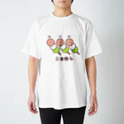 DEERSURU creatorsgroupの三食団子 スタンダードTシャツ