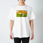 酒本さけの感傷に浸る猫ちゃん Regular Fit T-Shirt