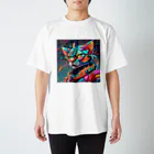 629_CAT_ARTのカラフルメカキャット Regular Fit T-Shirt