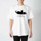 紅天本舗の今日も猫様のために働きます＊英語＊黒 Regular Fit T-Shirt