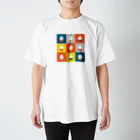 くらきち ONLINE SHOPのねこタイツ 3 × 3 スタンダードTシャツ