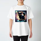 teLのくろねこクー スタンダードTシャツ