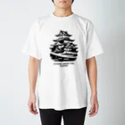 面白デザインショップ ファニーズーストアの雲上の城塞：日本オデッセイ スタンダードTシャツ