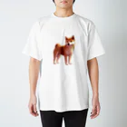 花子の庭のたそがれ柴犬 スタンダードTシャツ