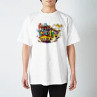 昼間寝てる店のモッシュバス スタンダードTシャツ