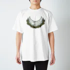 竹条いちいのツキノワ moss green スタンダードTシャツ