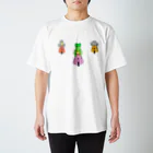 森図鑑の[森図鑑] 龍とハシビロコウとガマグチヨタカのツーリング Regular Fit T-Shirt