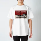 No Fishing No Life の釣り　レトロテイスト1 スタンダードTシャツ