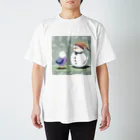 chami_23の雪だるまと仲良しな鳥 Regular Fit T-Shirt