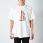 白桃のflower2 Regular Fit T-Shirt