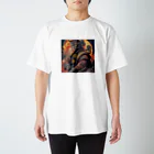 ZZRR12の「猫舞う戦士の神響：武神の至高の姿」 Regular Fit T-Shirt