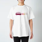 MANAdesignのワーゲンバスとハイビスカス Regular Fit T-Shirt