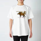 ジルトチッチのデザインボックスの亥年の猪のイラスト年賀状 Regular Fit T-Shirt