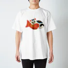 gangの鯛くわえ猫 スタンダードTシャツ