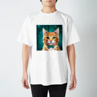 iyashi₋creatersの星空と猫さん スタンダードTシャツ