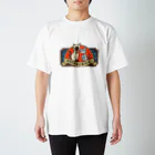 ココラムSHOPのココラム 大正浪漫風イラスト  角 Regular Fit T-Shirt