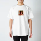 スタジアム太郎のメリークリスマス！ 小さなサンタさん 微笑むカワイイTWINS Regular Fit T-Shirt