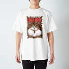 Kyattou shopのヒョウ柄キャットウ スタンダードTシャツ