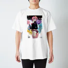 80s pop anime artのリニアなアートスタイル Regular Fit T-Shirt