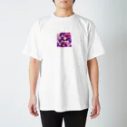 Girigiri-kのパープル系1 Regular Fit T-Shirt