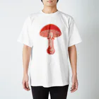 SPORE 堀博美の木版画きのこグッズ Regular Fit T-Shirt