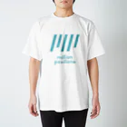 MillionPavilionsRecordsのMPRロゴ（ブルー） スタンダードTシャツ