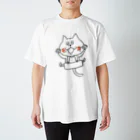 猫沢商店の猫のボン太グッズ（黒線） Regular Fit T-Shirt