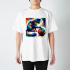 宇宙猫の宇宙猫の糸玉冒険 Regular Fit T-Shirt