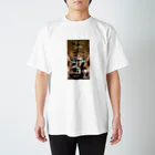 ブラックホワイトの美術館車 Regular Fit T-Shirt