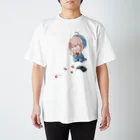 usabit.のぐっず屋さんのトマトぶちまけにゃこ師匠 Regular Fit T-Shirt