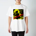 moon_takuanの鬼退治する猫 Regular Fit T-Shirt