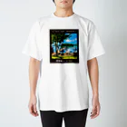 アングラーズデザイン BEATGRAPHICSの野尻湖リゾートイラストTシャツ（両面プリント） スタンダードTシャツ