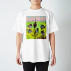 旅するスズメのメッシュファミリー春 Regular Fit T-Shirt