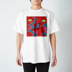 就労支援A型 ONE STEP | ワンステップの紅型シリーズ　イシガキシジュウカラ Regular Fit T-Shirt