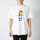 豚人イラストのパンダ武島のスマイリーピッグガール Regular Fit T-Shirt