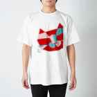 ツナとネコマのカラーなネコ Regular Fit T-Shirt