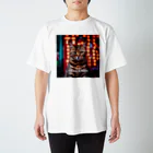 ネオンストリートANIMALのGo for it Noto【がんばれ能登】ネオンストリートcatベンガル#1 Regular Fit T-Shirt